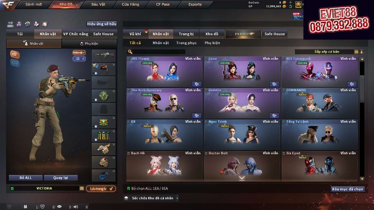 shop acc cf uy tin gia re